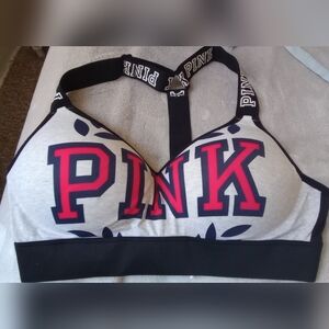 Victorias Secret Pink Size Large Ultimate Under Wire push-up Sports Bra 34/36 D